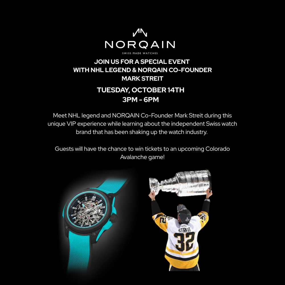 Meet NHL Legend & NORQAIN Co-Founder Mark Streit at Hurdle’s Jewelry