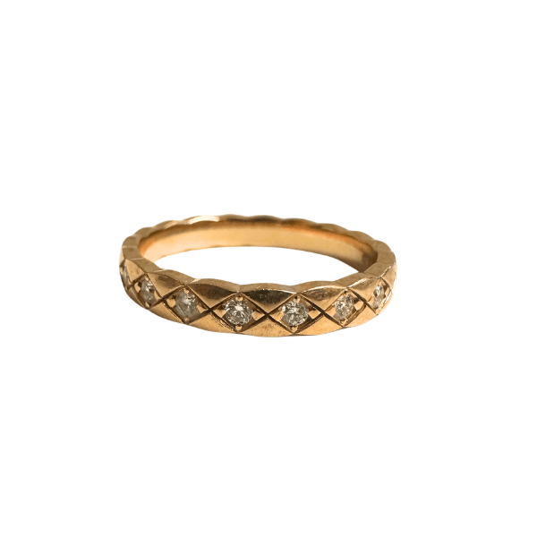 Antique, Estate & Consignment 18k Rose Coco Chanel Crush Diamond