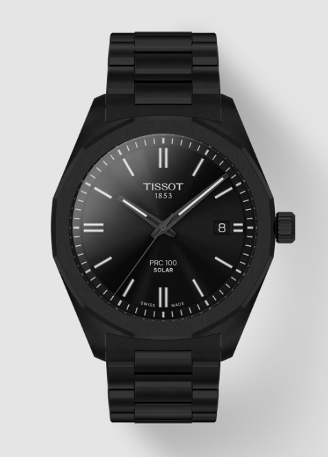 Tissot PR100 Solar Black PVD 39mmat Hurdle's Jewelry in Boulder, CO
