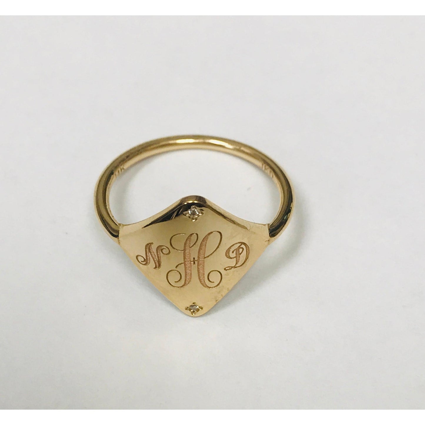 Customized Engraved Signet Ring-Ring-Jennie Kwon-I don' know or see my size-hurdles-jewelry-boulder-colorado