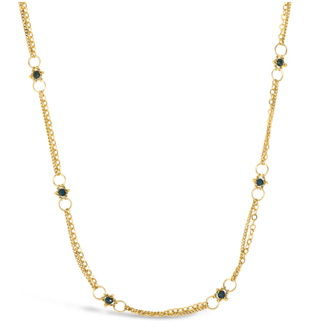 Blue Diamond Whisper Chain-Chain-Amali-16-18 inch-hurdles-jewelry-boulder-colorado
