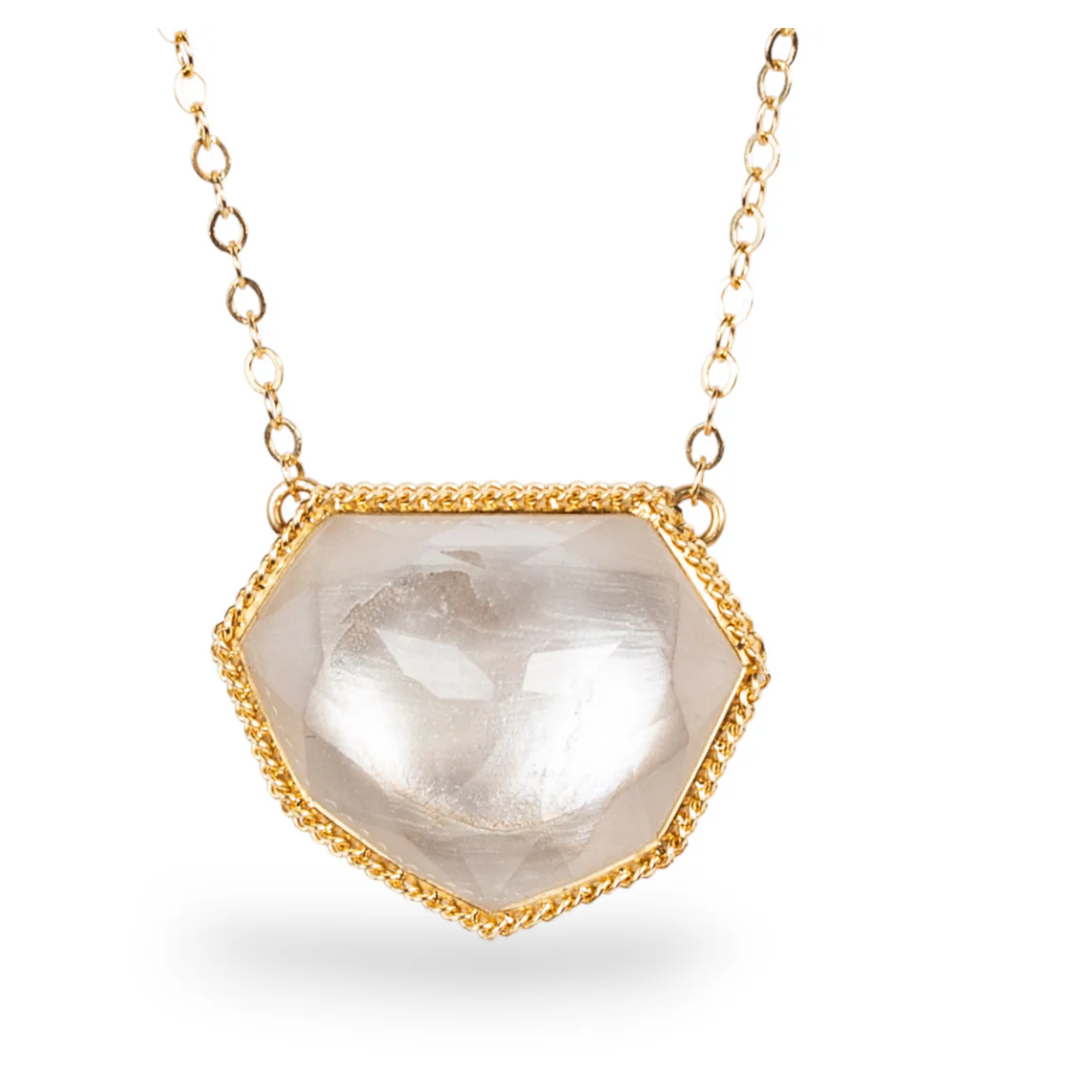 Rock Crystal Necklace-Necklace-Amali-hurdles-jewelry-boulder-colorado
