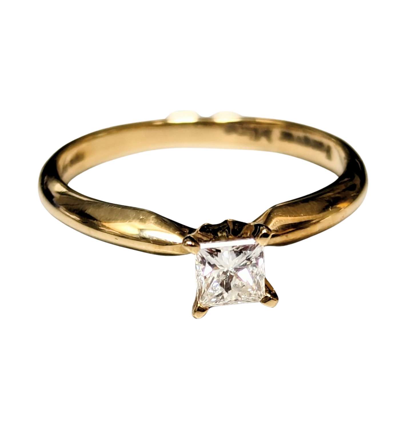 0.30 Carat Princess Cut Solitaire Engagement Ring-Engagement Ring-Antique, Estate & Consignment-I don' know or see my size-hurdles-jewelry-boulder-colorado