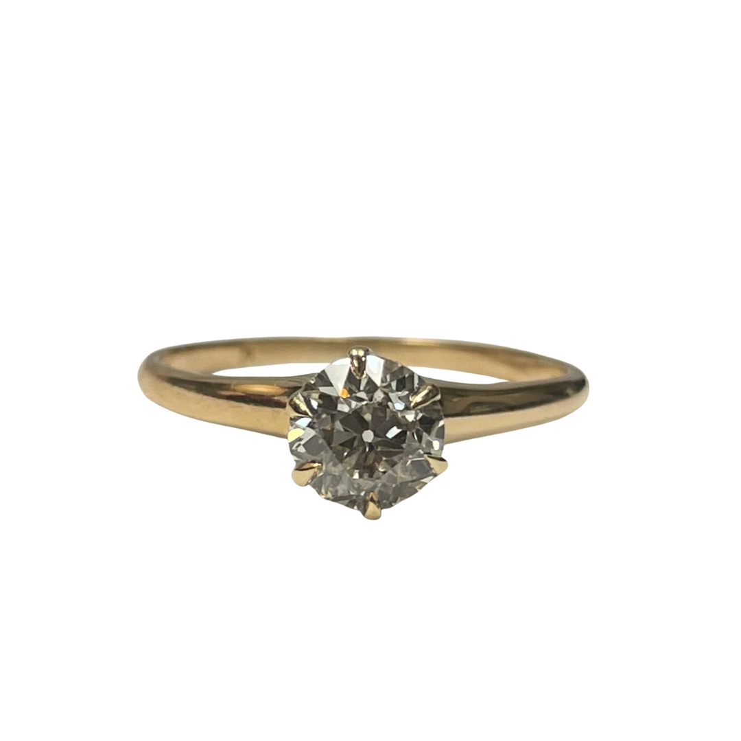 14 Karat Yellow Gold Solitaire Ring-Engagement Ring-Antique, Estate & Consignment-I don' know or see my size-hurdles-jewelry-boulder-colorado