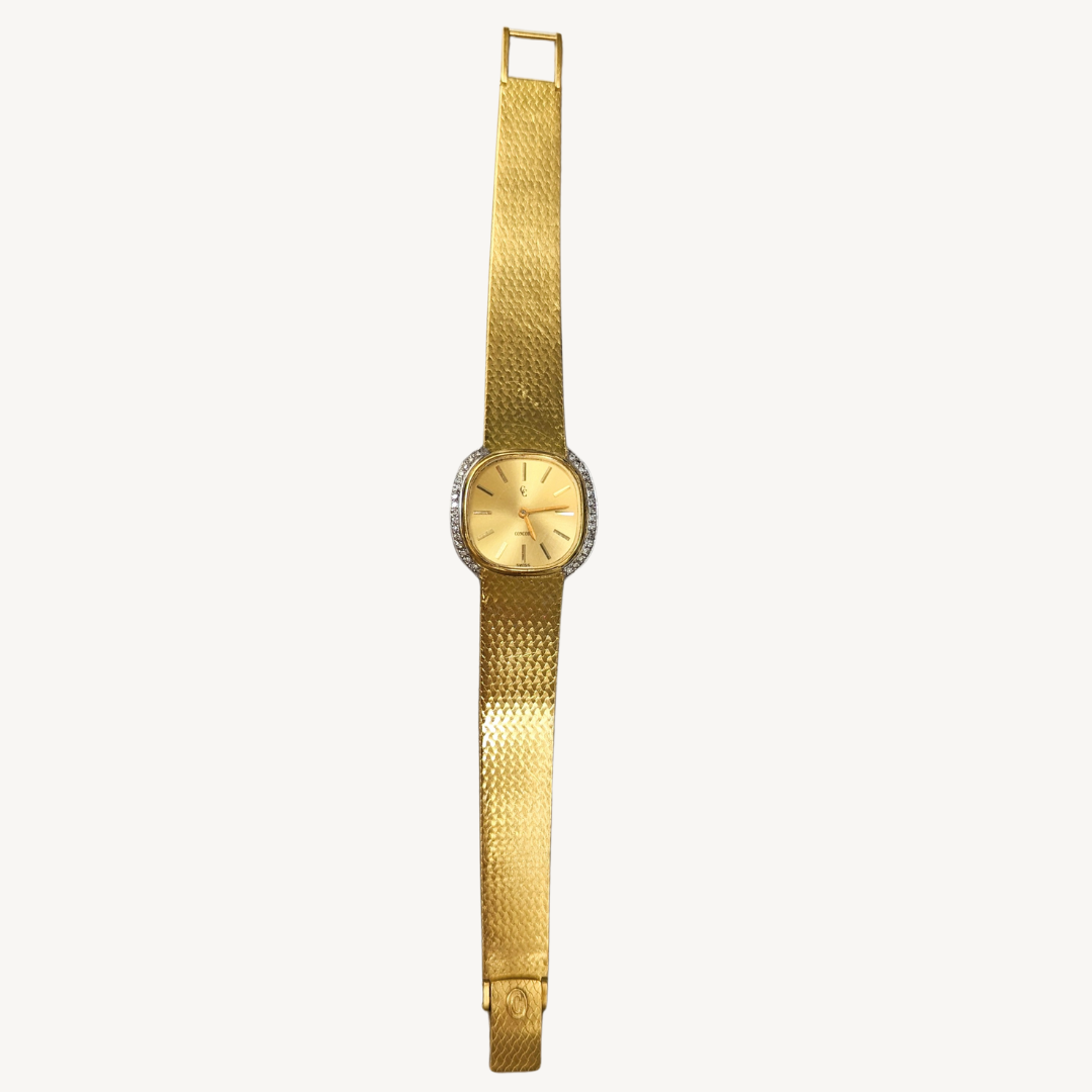 18k Gold and Diamond Concord Watch-Watch-Antique, Estate & Consignment-hurdles-jewelry-boulder-colorado