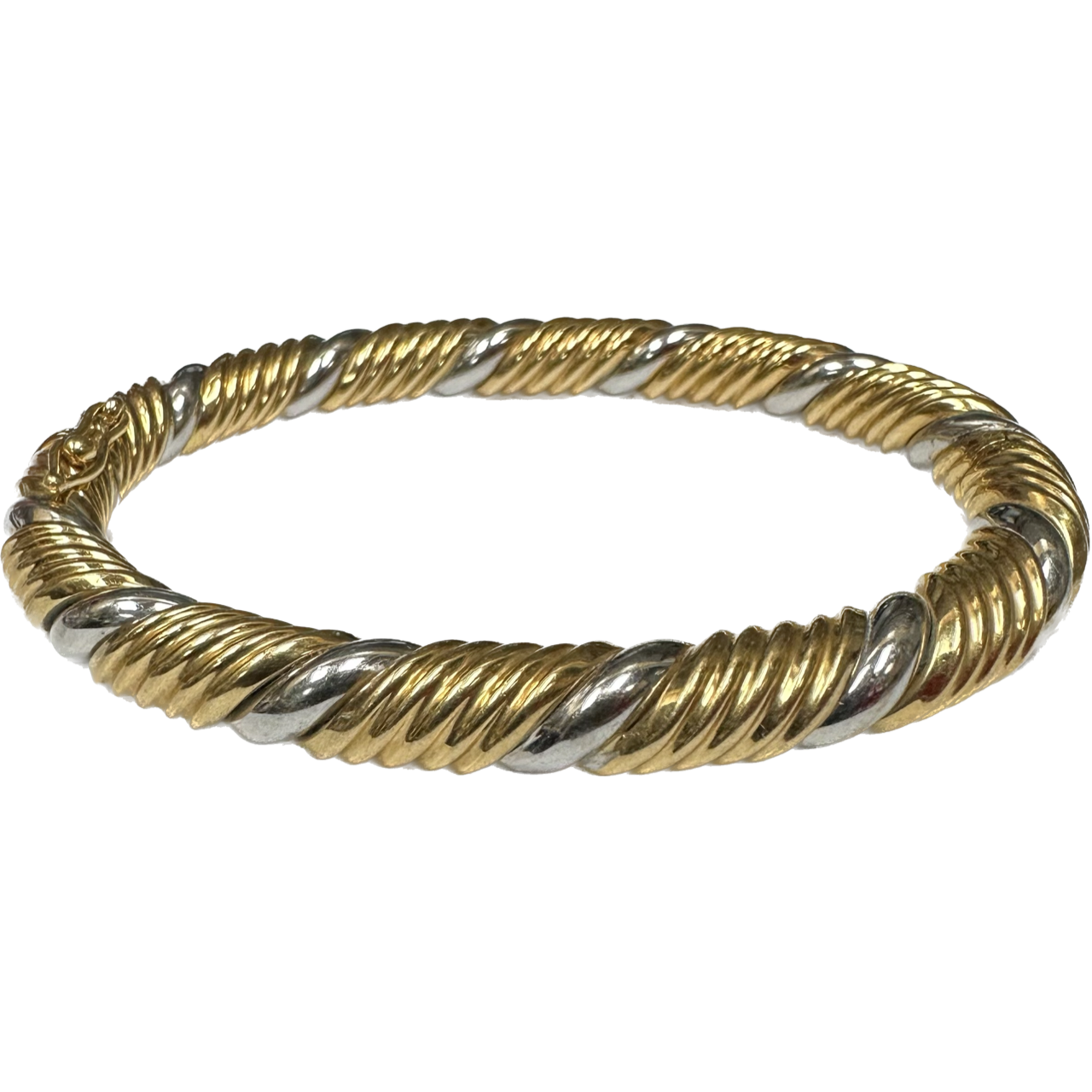 18k Gold Twist Bangle-Bracelet-Antique, Estate & Consignment-hurdles-jewelry-boulder-colorado