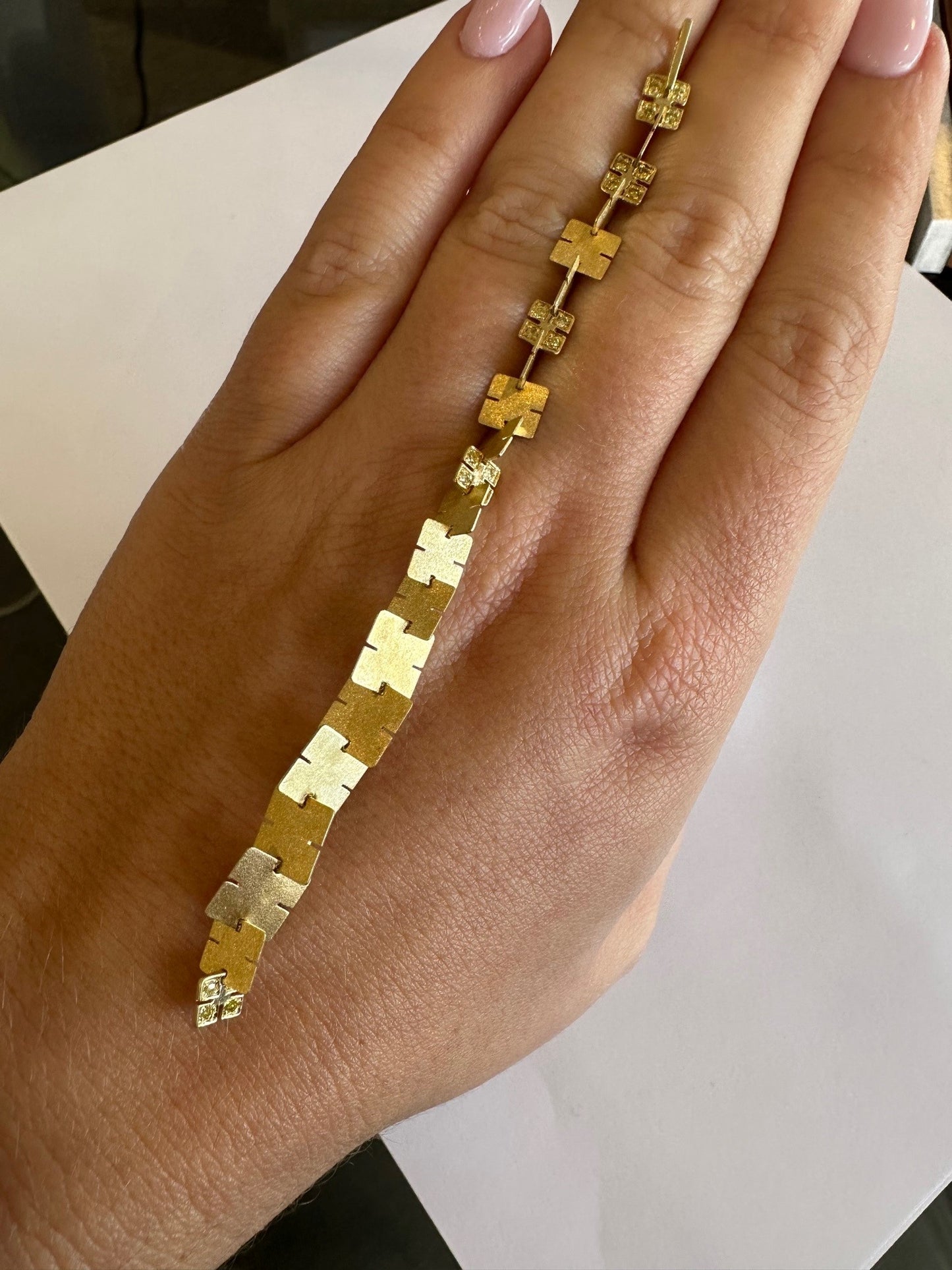 18k Hinged Yellow Diamond Pendant-Pendant-Antique, Estate & Consignment-hurdles-jewelry-boulder-colorado