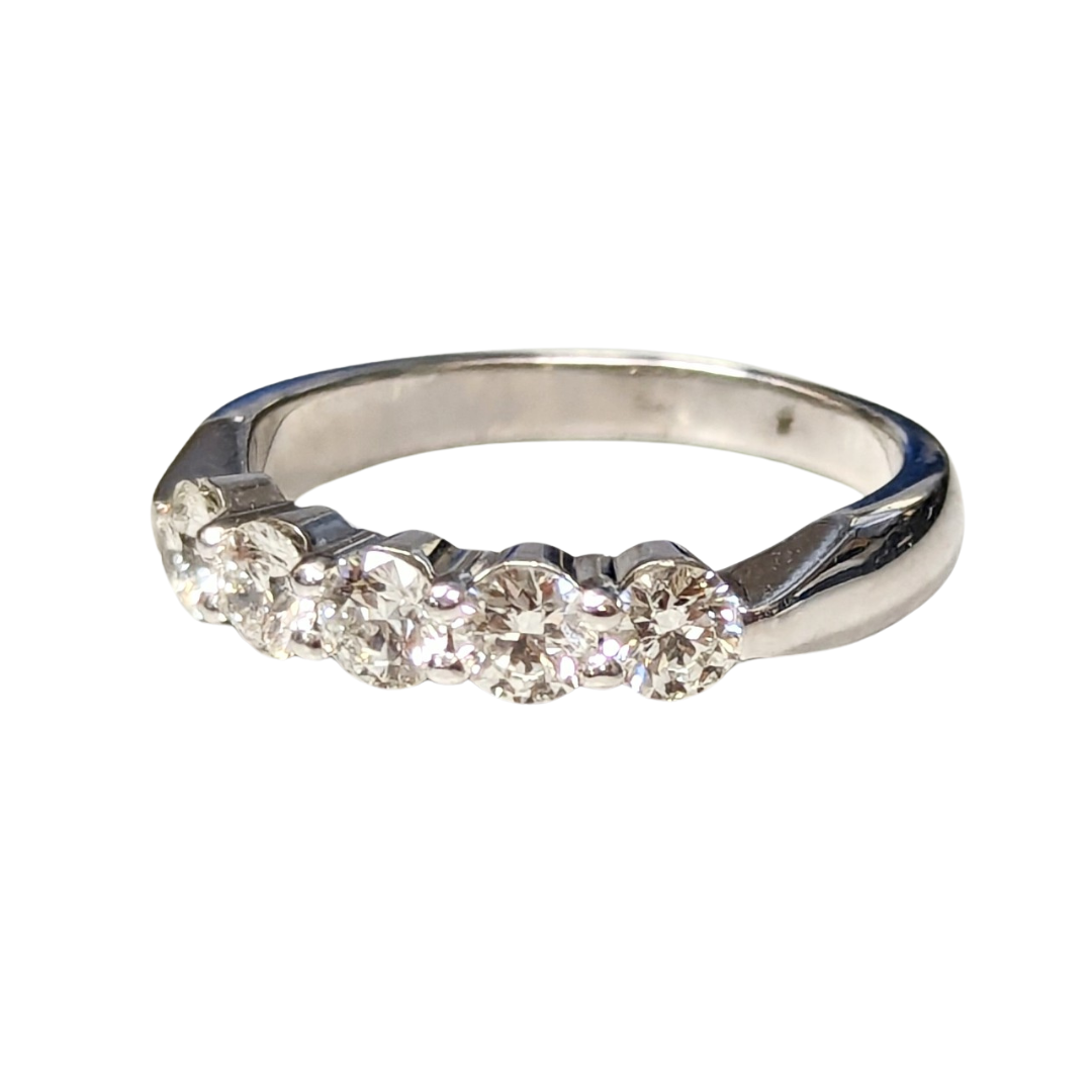 18k White Gold Diamond Band-Diamond Band-Antique, Estate & Consignment-I don' know or see my size-hurdles-jewelry-boulder-colorado