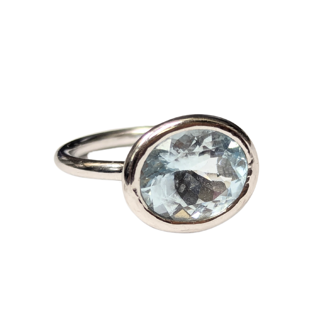 18k White Gold Pearl Bypass Ring with Diamond Accents-Ring-Antique, Estate & Consignment-hurdles-jewelry-boulder-colorado