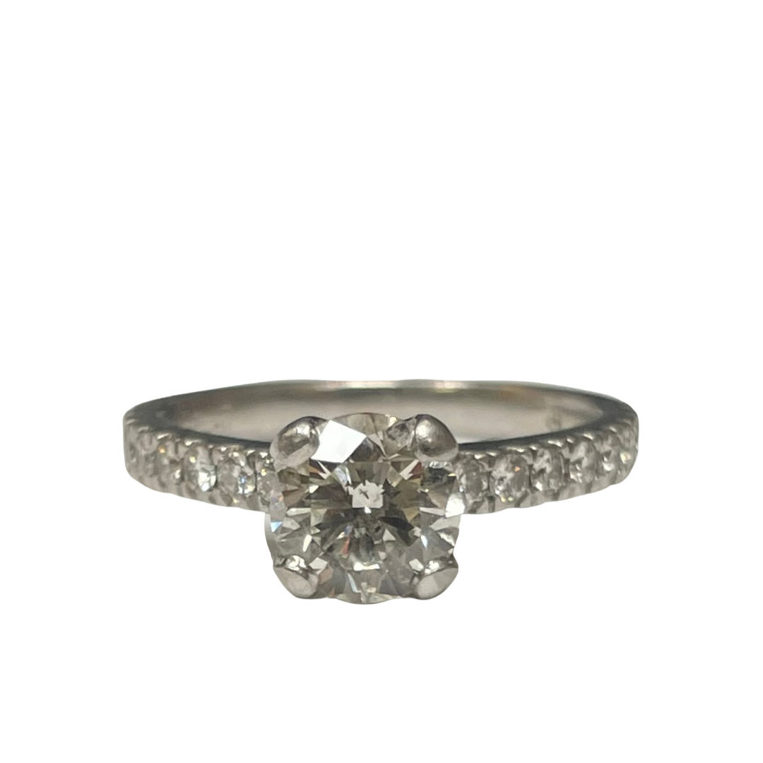 1.03 Platinum Diamond Engagement Ring-Engagement Ring-Antique, Estate & Consignment-I don' know or see my size-hurdles-jewelry-boulder-colorado