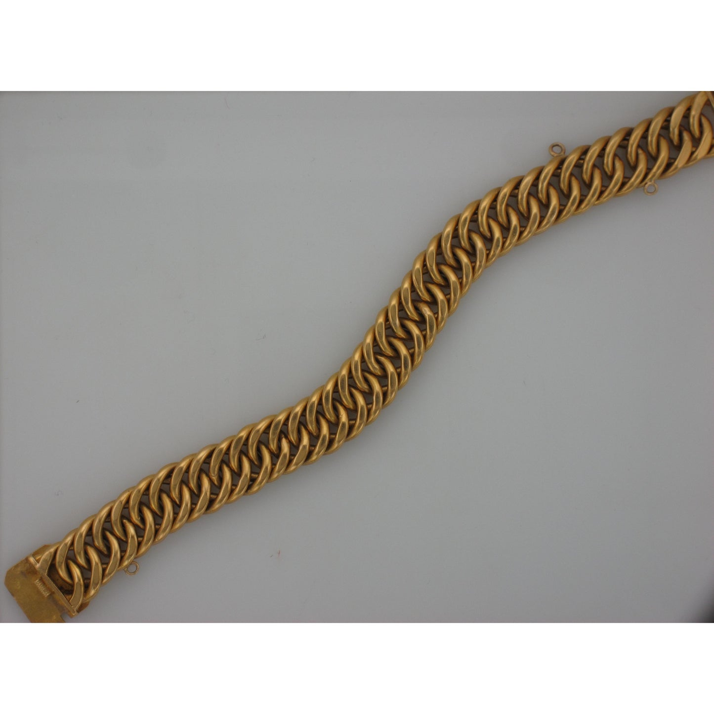 22k Light Curb Bracelet-Bracelet-Antique, Estate & Consignment-hurdles-jewelry-boulder-colorado