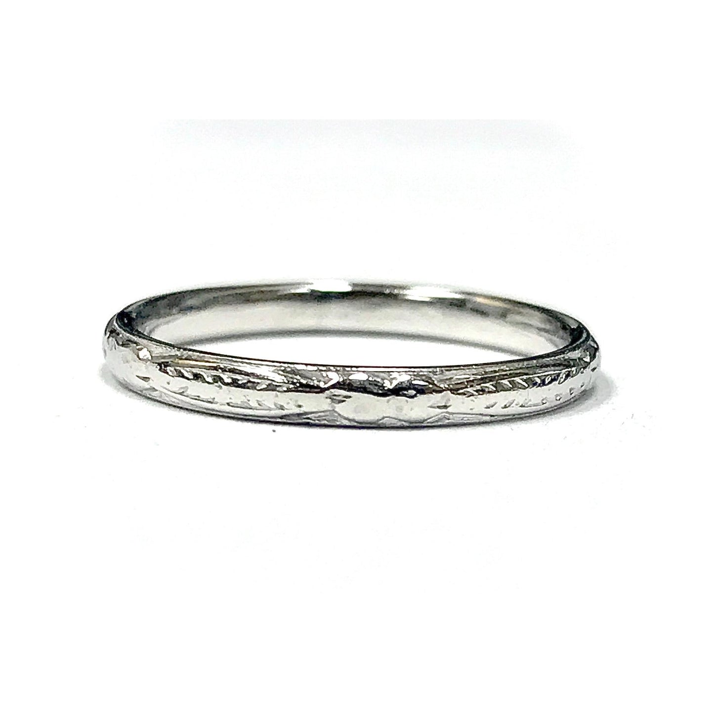 2mm Platinum Engraved Band-Wedding Band-Antique, Estate & Consignment-I don' know or see my size-hurdles-jewelry-boulder-colorado
