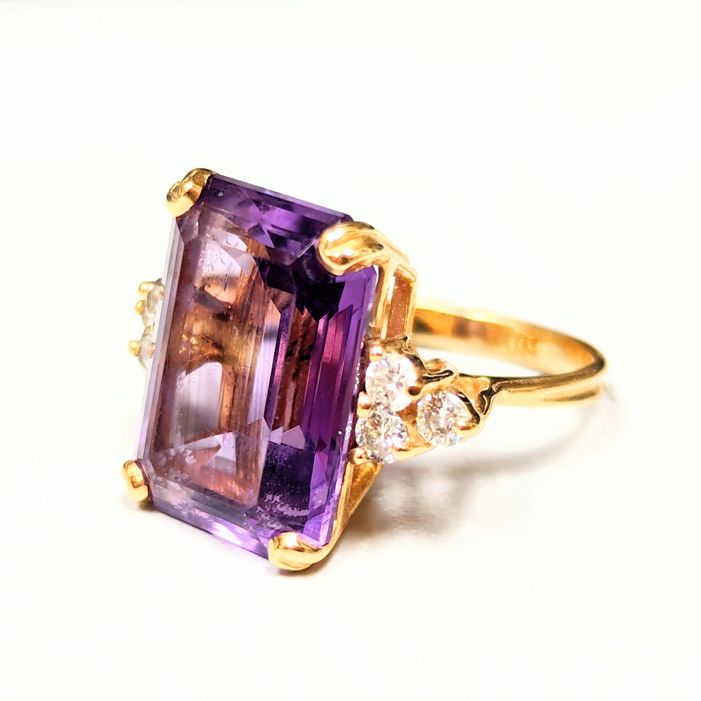 Amethyst and Diamond Cocktail Ring-Ring-Antique, Estate & Consignment-I don' know or see my size-hurdles-jewelry-boulder-colorado