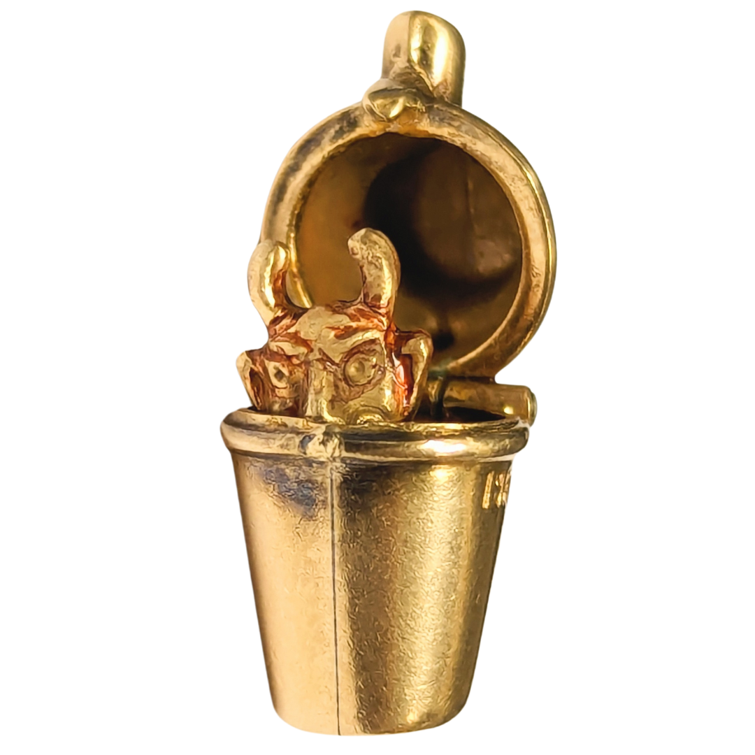 Articulating Devil in Cocktail Shaker Charm-Charm-Antique, Estate & Consignment-hurdles-jewelry-boulder-colorado
