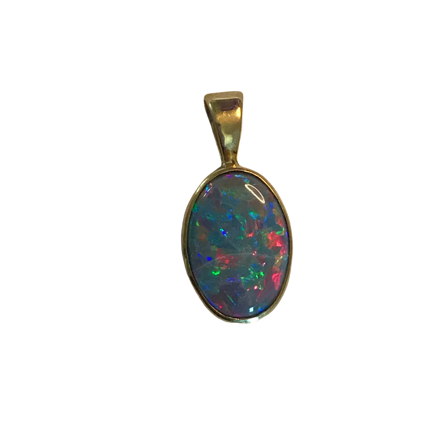 Australian Opal Pendant-Pendant-Antique, Estate & Consignment-hurdles-jewelry-boulder-colorado
