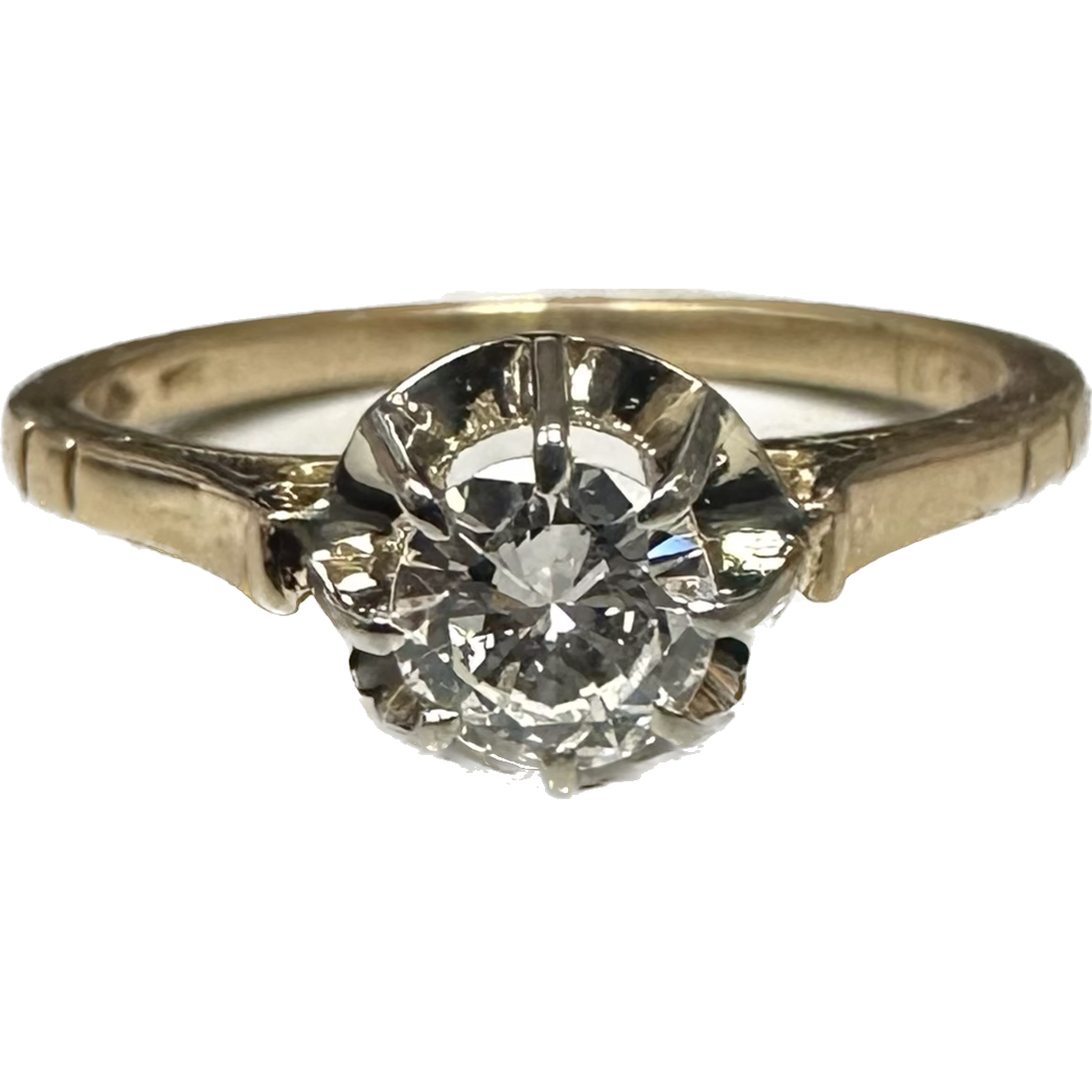 Buttercup Diamond Engagement Ring-Engagement Ring-Antique, Estate & Consignment-I don' know or see my size-hurdles-jewelry-boulder-colorado