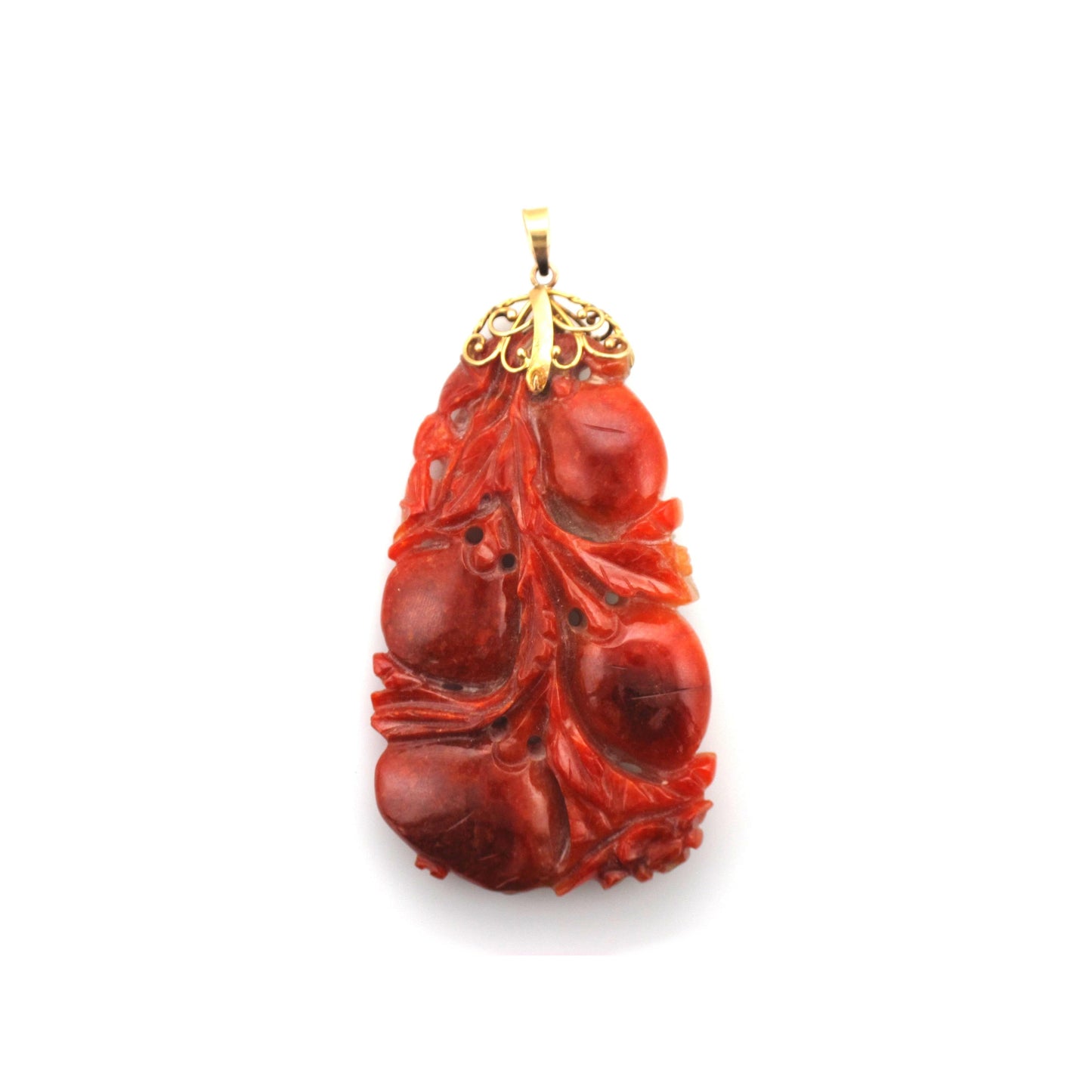 Carved Jade Pendant-Pendant-Antique, Estate & Consignment-hurdles-jewelry-boulder-colorado