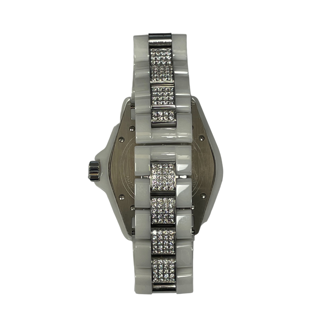Chanel J12 Diamond White Ceramic Watch-Watch-Antique, Estate & Consignment-hurdles-jewelry-boulder-colorado