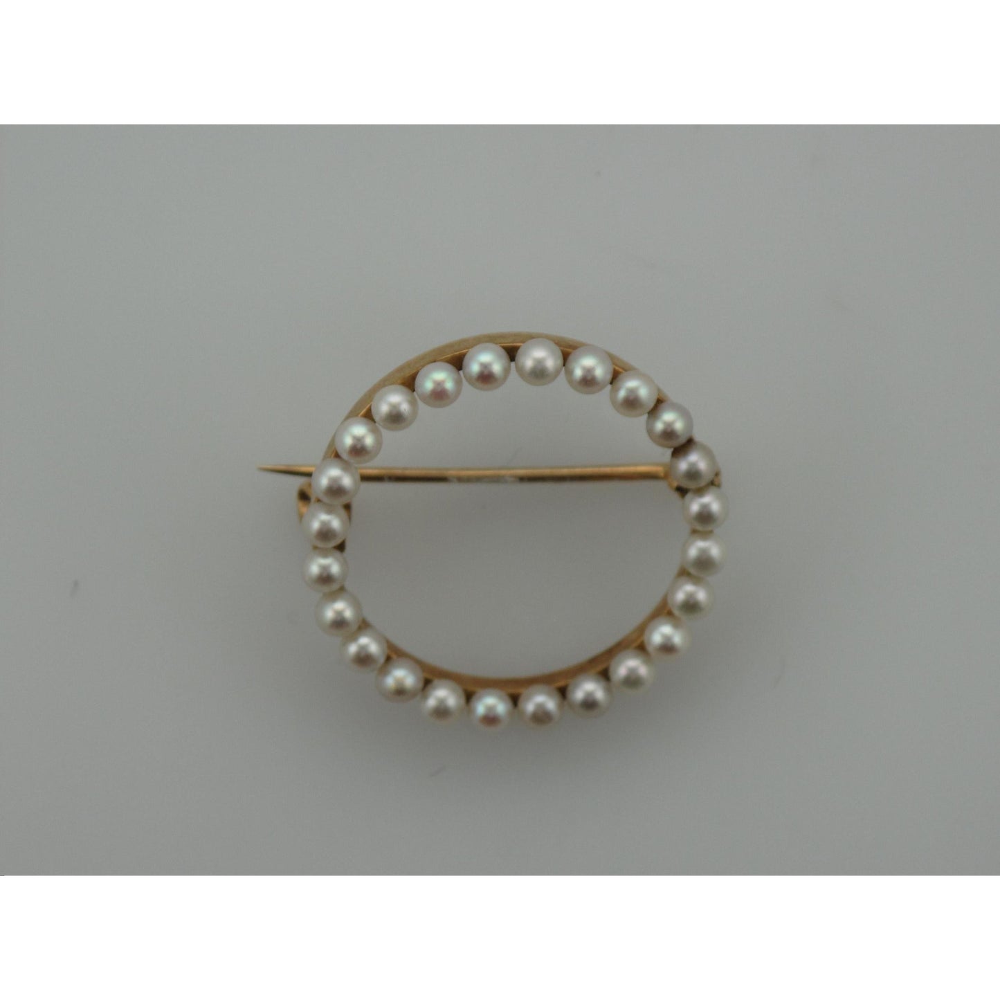 Circle Pearl Pin-Brooch-Antique, Estate & Consignment-hurdles-jewelry-boulder-colorado