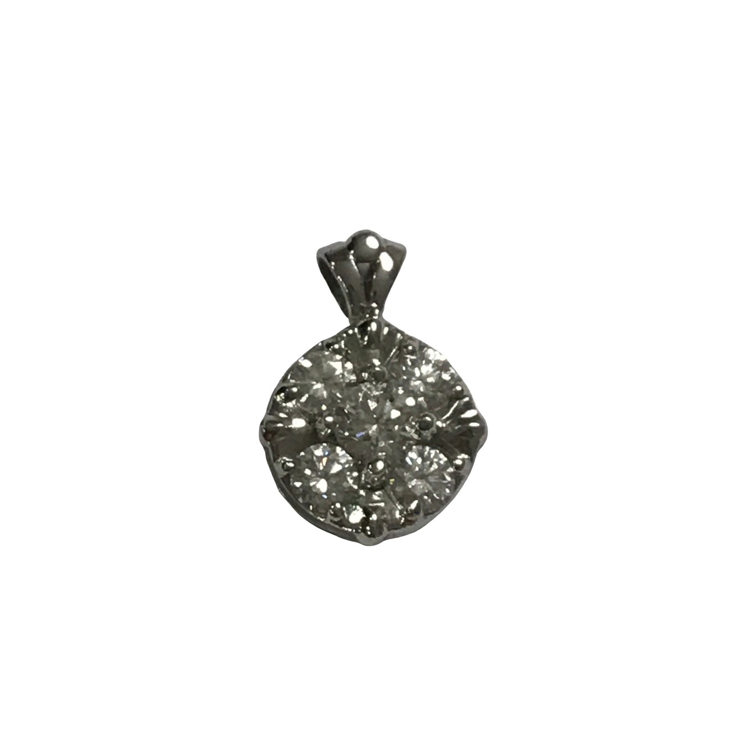 Cluster Diamond Pendant-Pendant-Antique, Estate & Consignment-hurdles-jewelry-boulder-colorado
