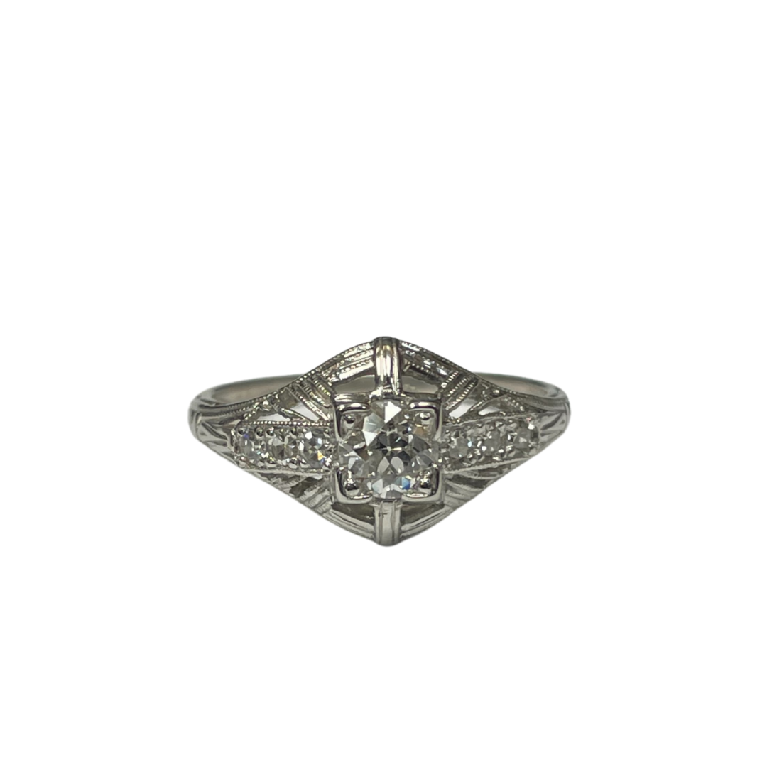 Diamond Milgrain Ring-Ring-Antique, Estate & Consignment-I don' know or see my size-hurdles-jewelry-boulder-colorado