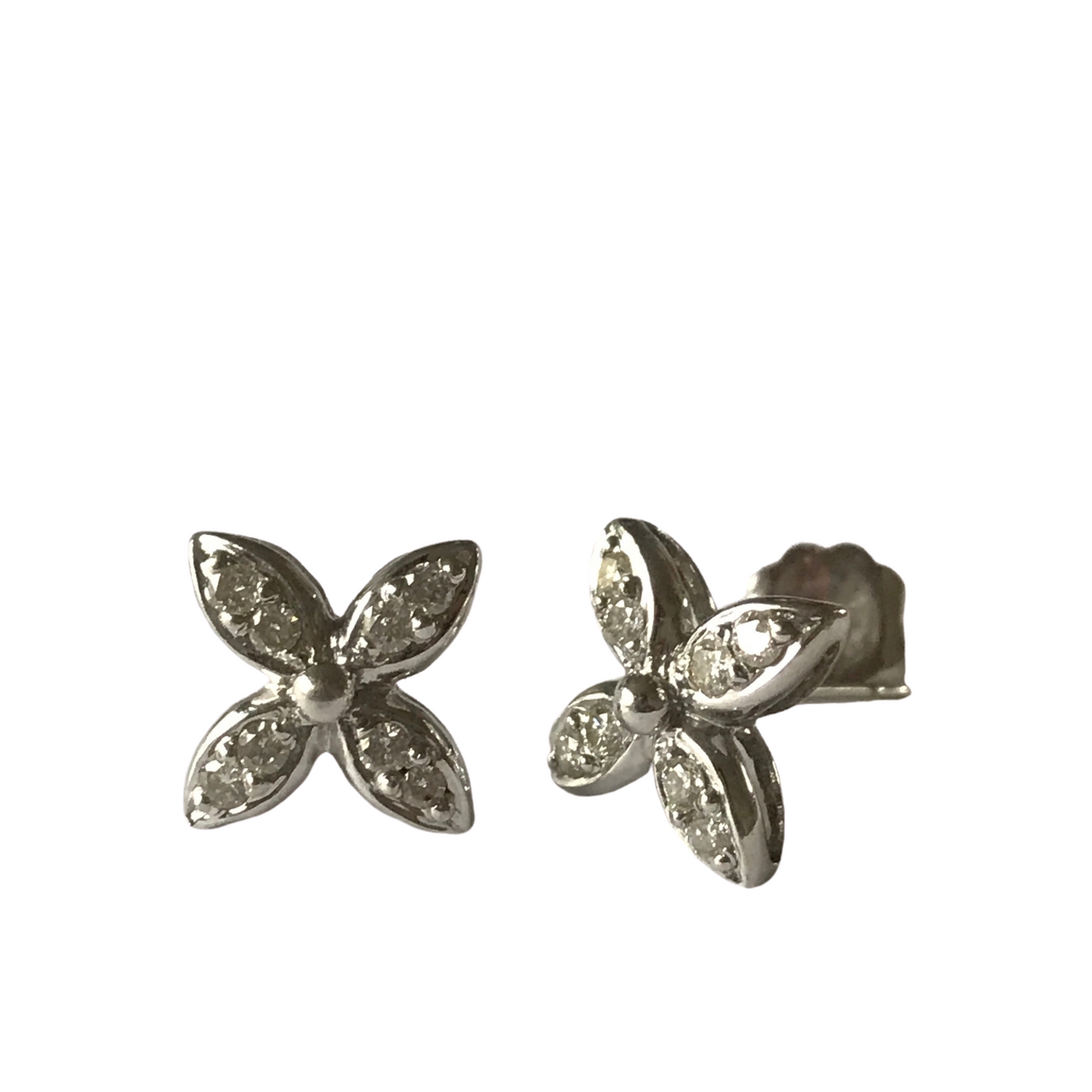 Diamond Star Earrings-Earrings-Antique, Estate & Consignment-hurdles-jewelry-boulder-colorado