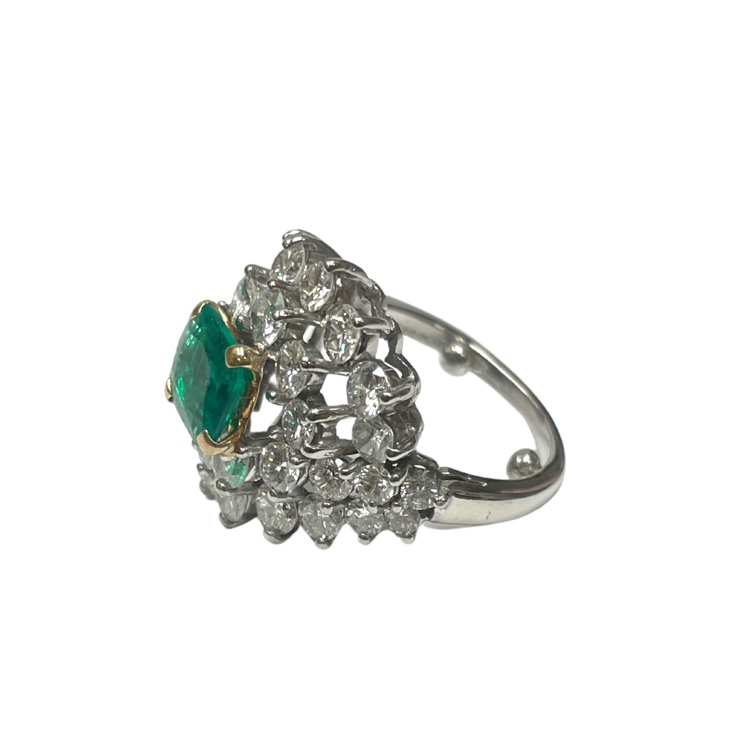 Emerald & Diamond Cocktail Ring-Ring-Antique, Estate & Consignment-I don' know or see my size-hurdles-jewelry-boulder-colorado