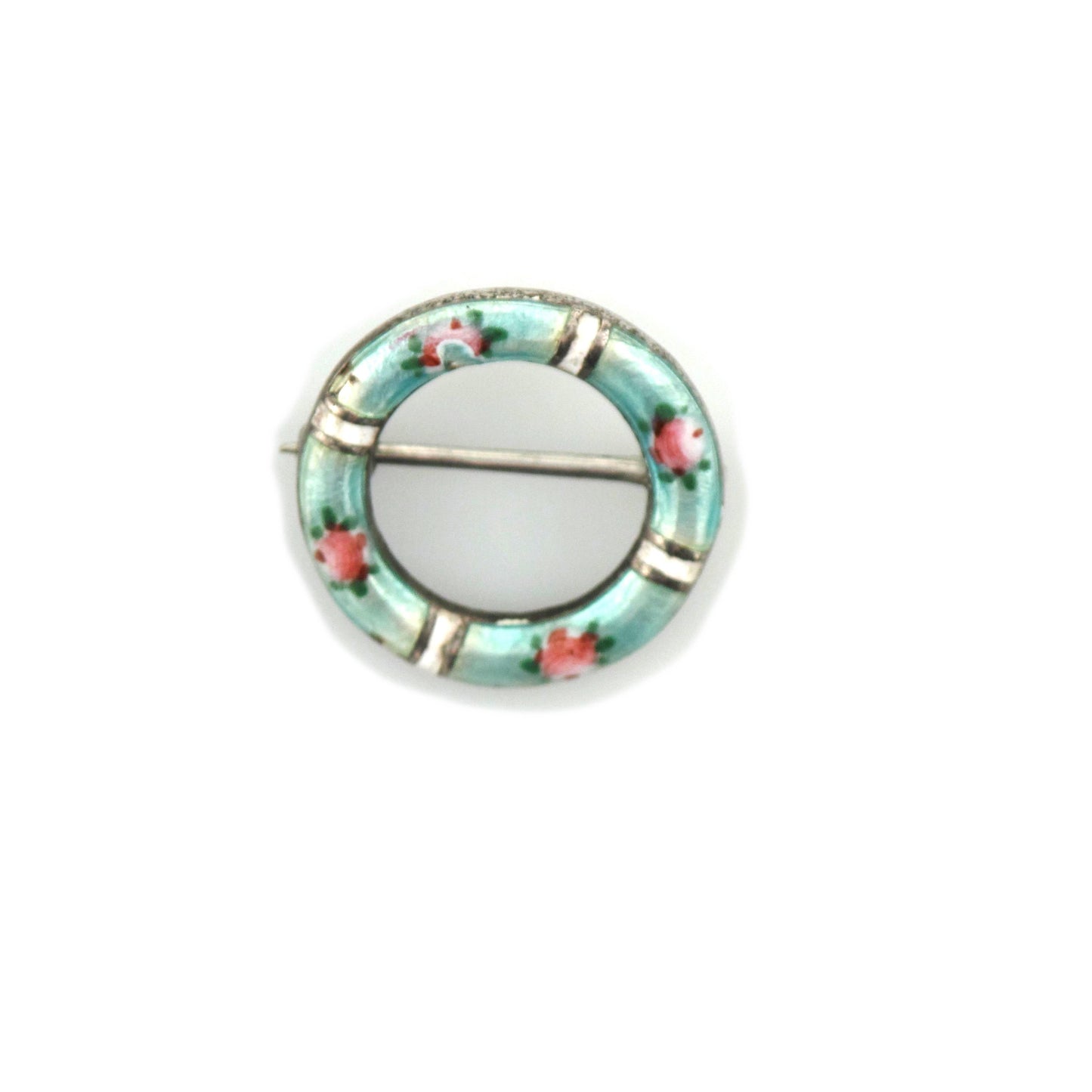 Enamel Circle Pin-Brooch-Antique, Estate & Consignment-hurdles-jewelry-boulder-colorado