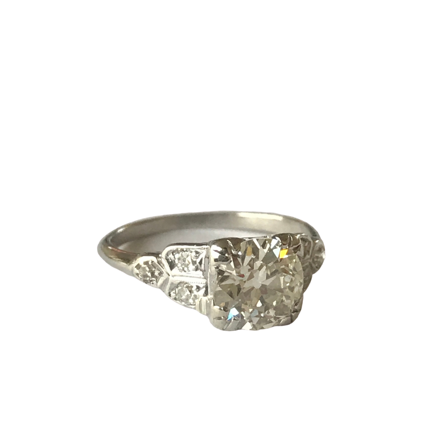 European Cut Diamond Engagement Ring-Engagement Ring-Antique, Estate & Consignment-I don' know or see my size-hurdles-jewelry-boulder-colorado