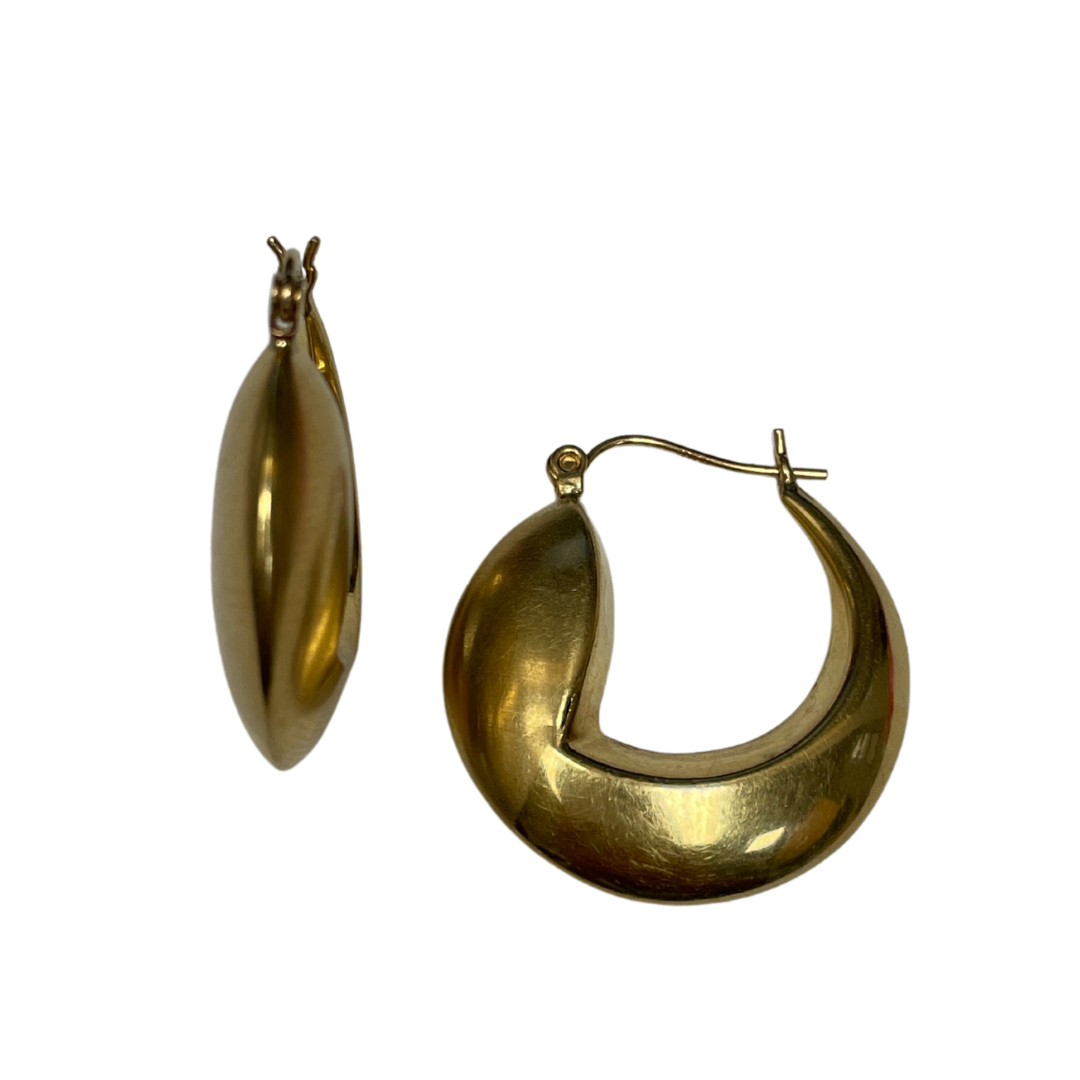 Geometric Hoop Earrings-Earrings-Antique, Estate & Consignment-hurdles-jewelry-boulder-colorado