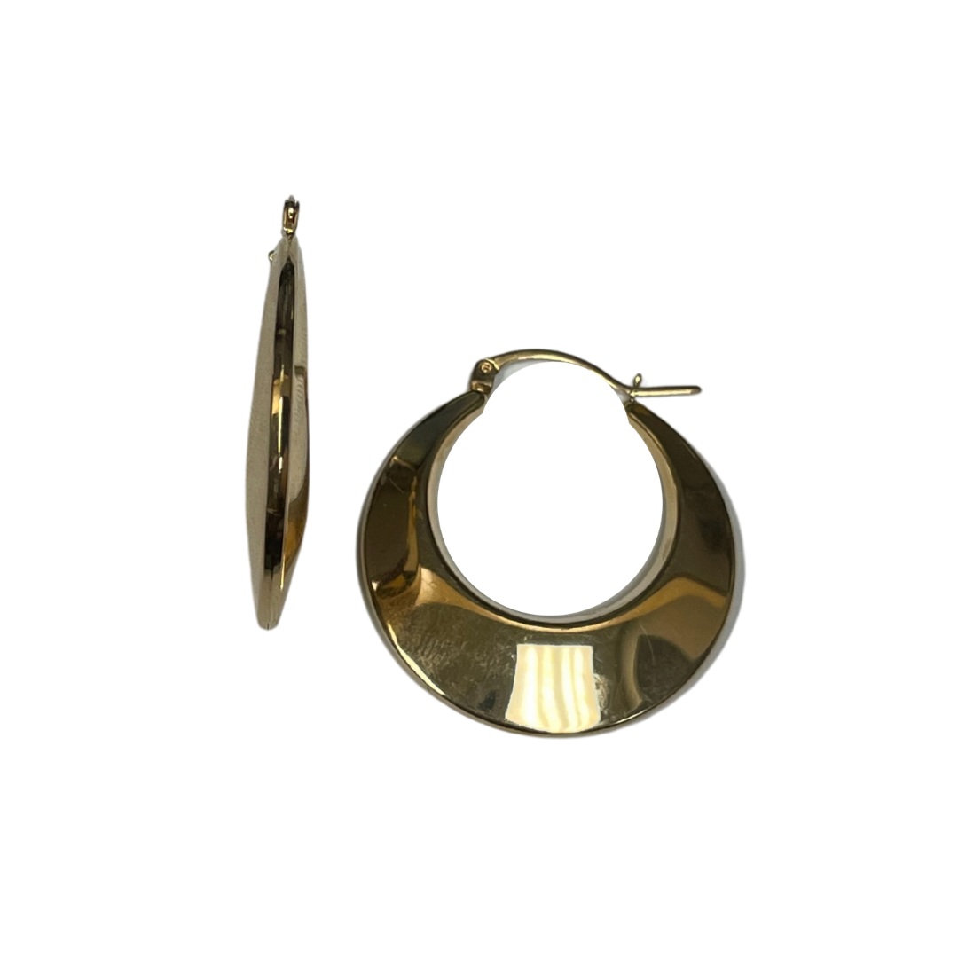 Gold Hoop Earrings-Earrings-Antique, Estate & Consignment-hurdles-jewelry-boulder-colorado