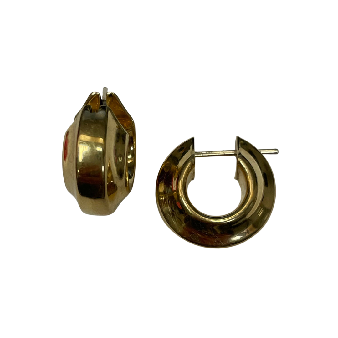 Gold Hoop Earrings-Earrings-Antique, Estate & Consignment-hurdles-jewelry-boulder-colorado