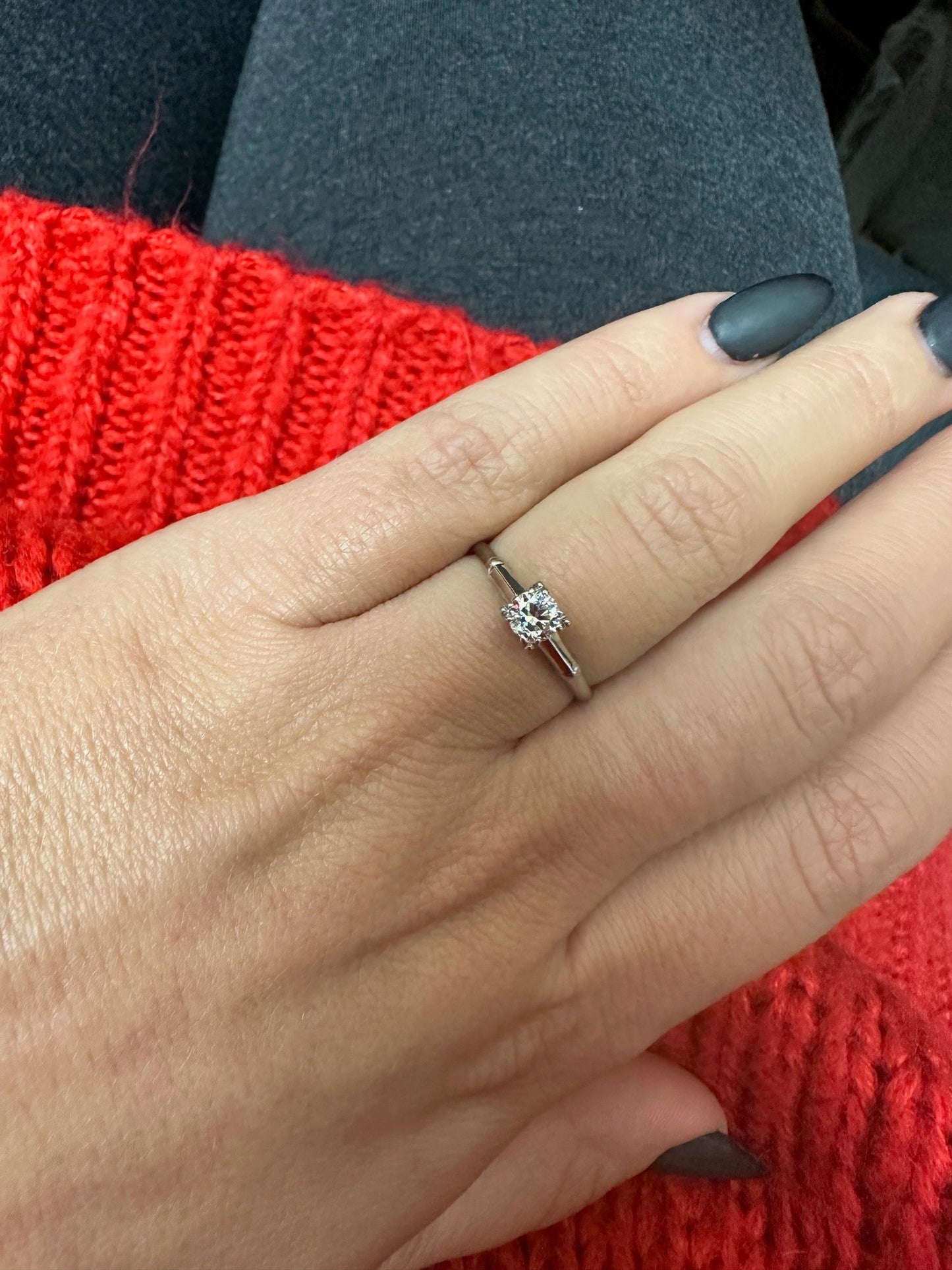 Platinum Engagement Ring 0.25 Carat Old European-Engagement Ring-Antique, Estate & Consignment-I don' know or see my size-hurdles-jewelry-boulder-colorado
