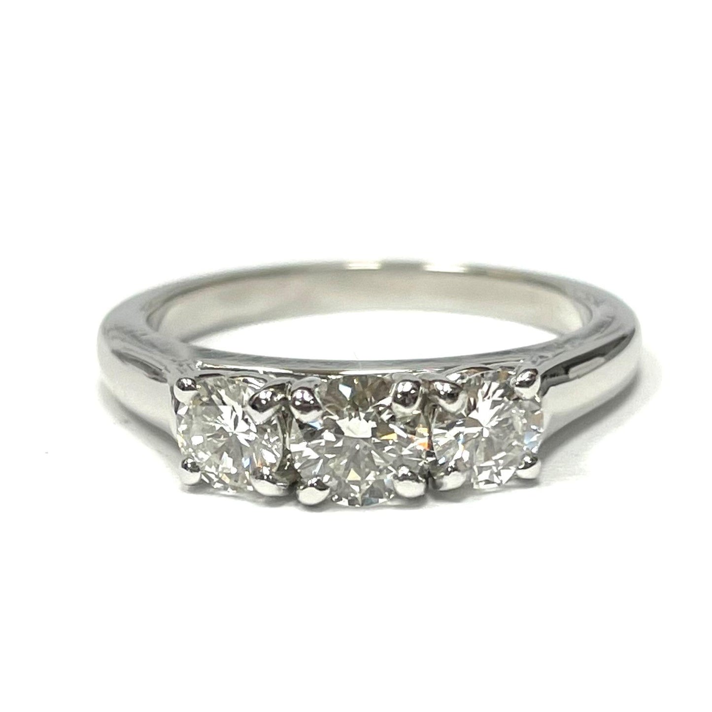 Platinum Three Stone Ring-Engagement Ring-Antique, Estate & Consignment-I don' know or see my size-hurdles-jewelry-boulder-colorado