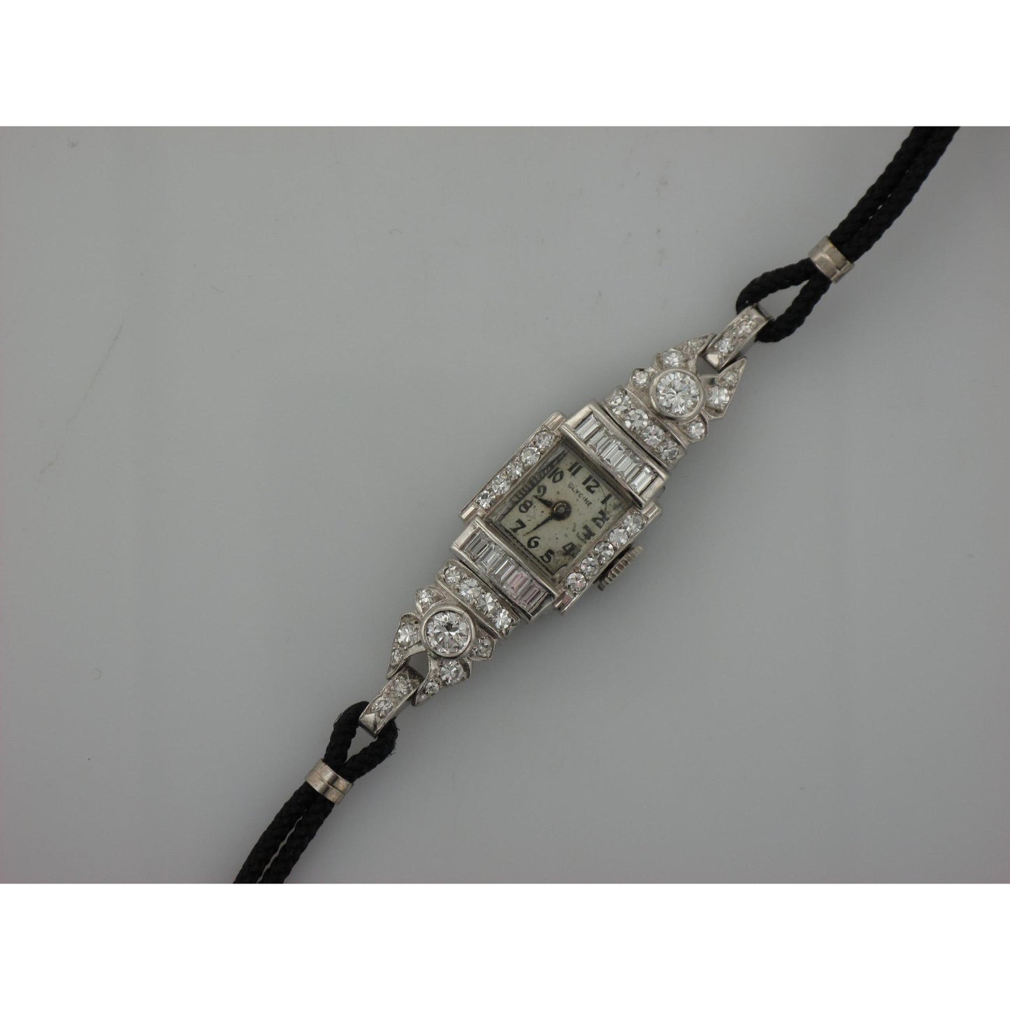 Platinum Vintage Diamond Watch-Watch-Antique, Estate & Consignment-hurdles-jewelry-boulder-colorado
