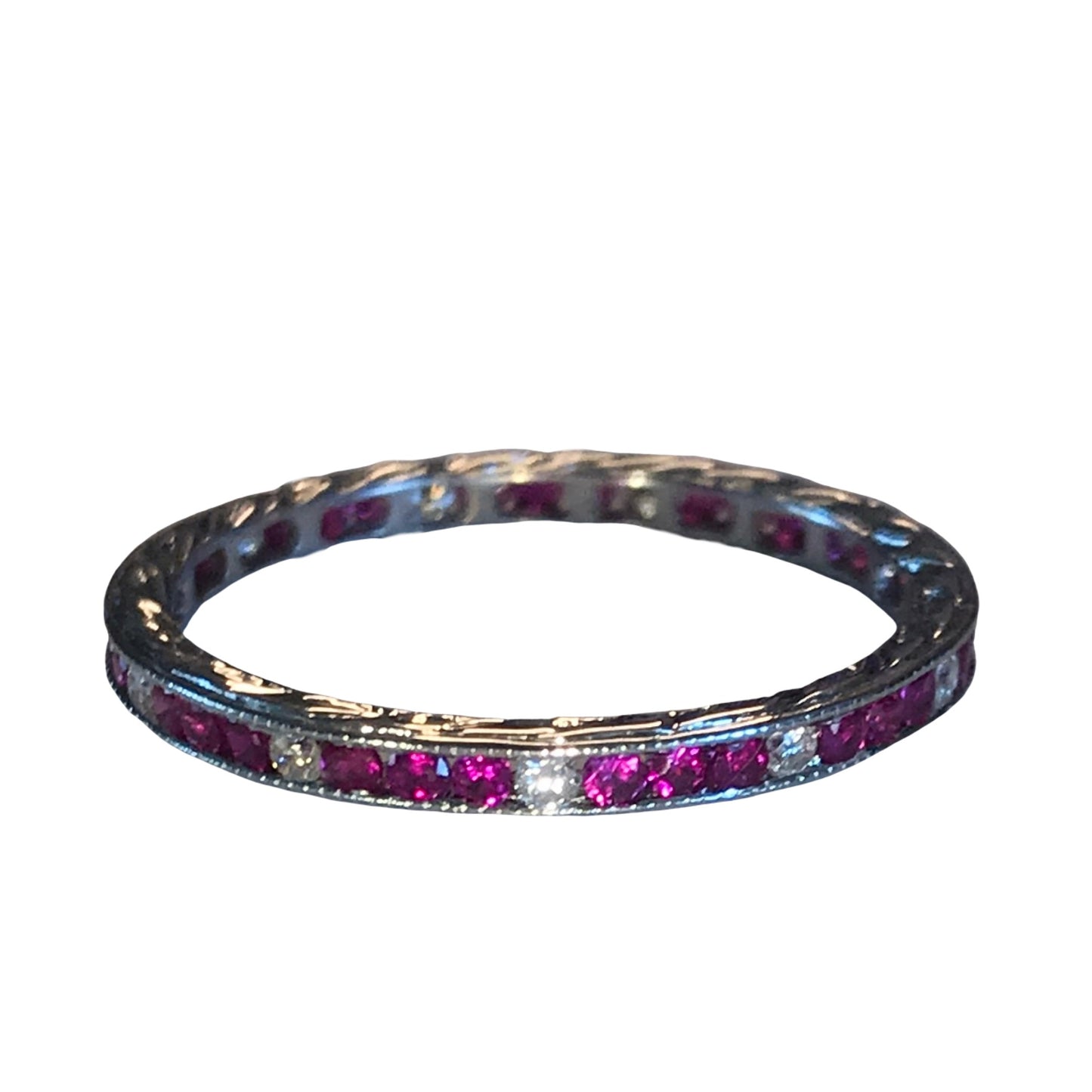 Pre-Owned Beverly K Ruby and Diamond Eternity Band-Ring-Antique, Estate & Consignment-I don' know or see my size-hurdles-jewelry-boulder-colorado