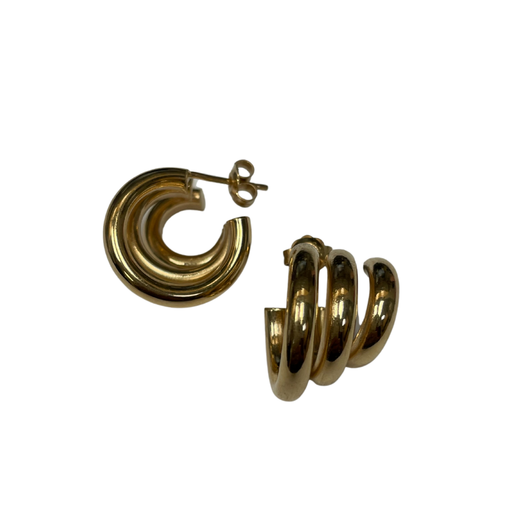 Triple Hoop Ear Climber-Earrings-Antique, Estate & Consignment-hurdles-jewelry-boulder-colorado