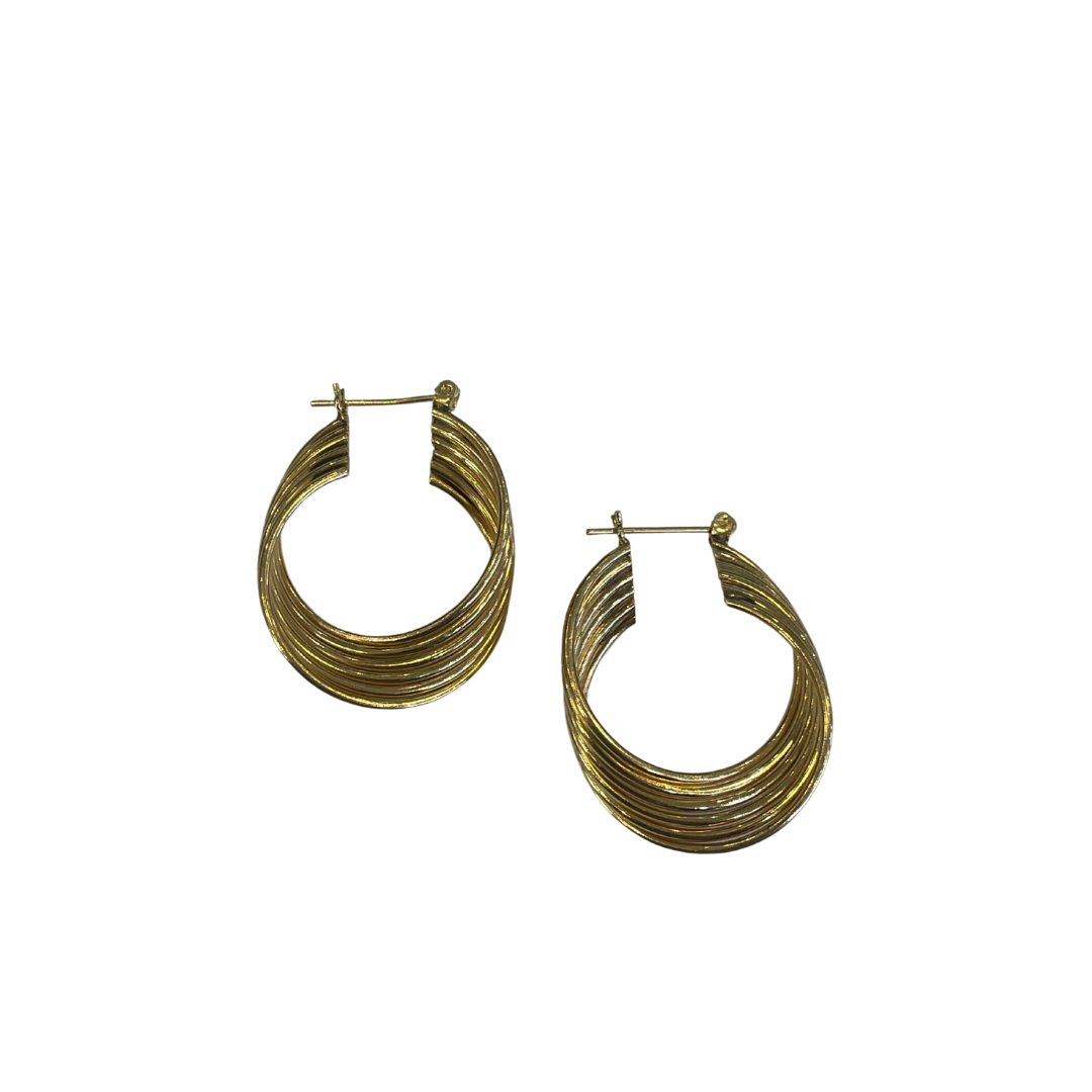 Twisted Hoop Earrings-Earrings-Antique, Estate & Consignment-hurdles-jewelry-boulder-colorado