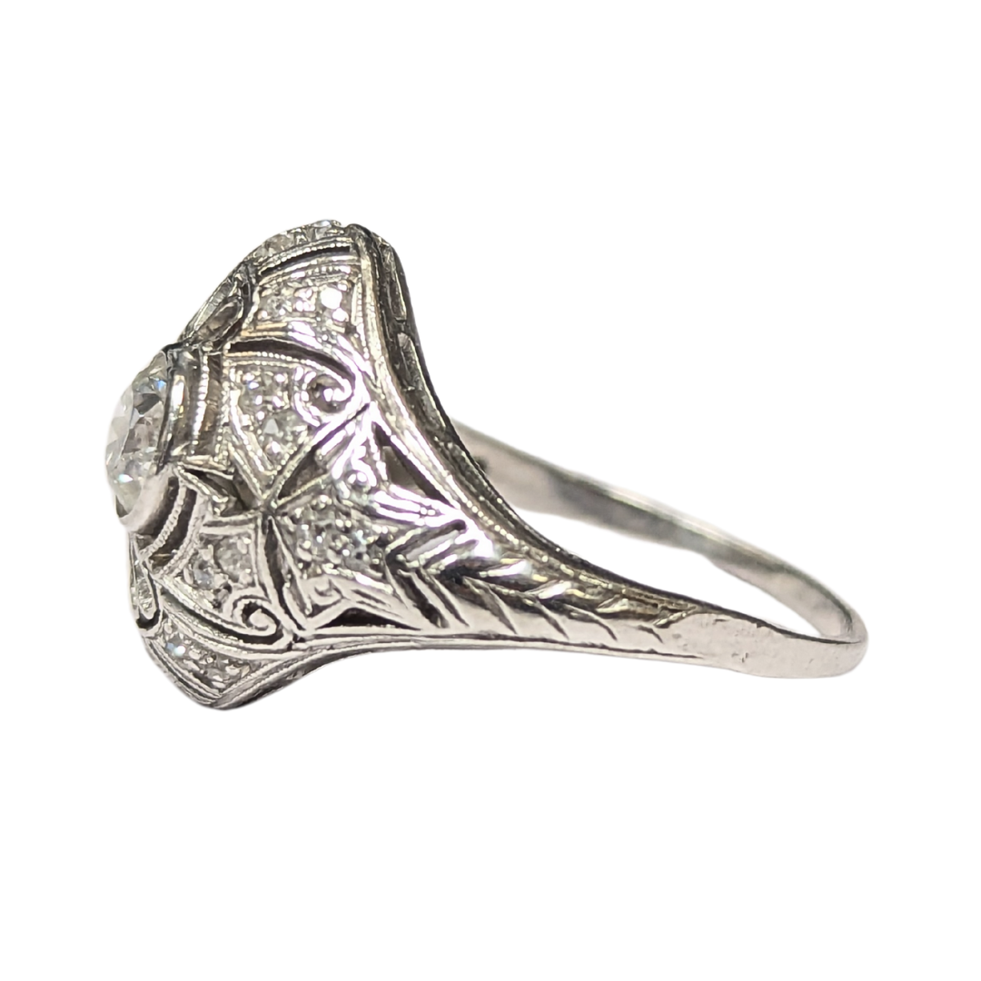 Vintage Diamond Filigree Engagement Ring-Engagement Ring-Antique, Estate & Consignment-I don' know or see my size-hurdles-jewelry-boulder-colorado