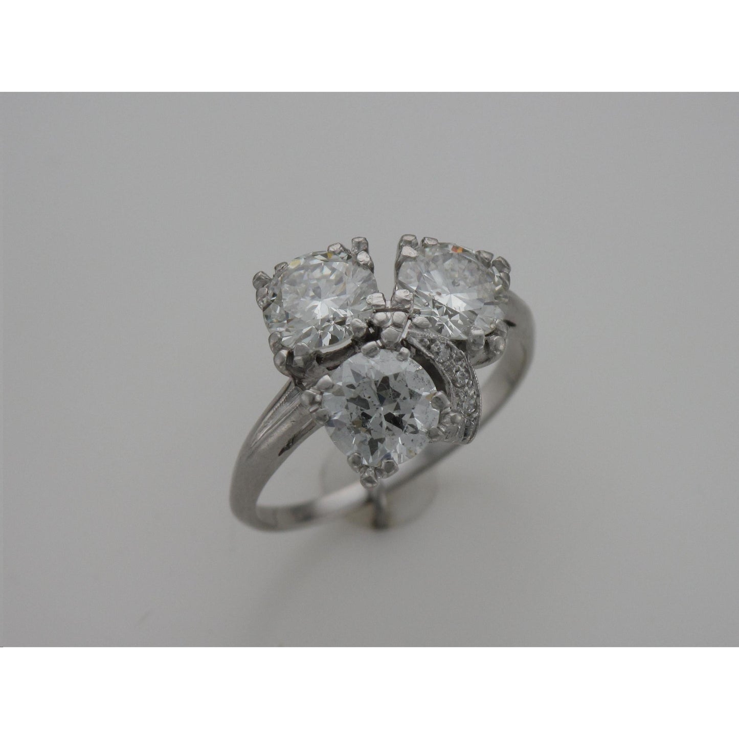 Vintage Three Stone Diamond Ring-Ring-Antique, Estate & Consignment-I don' know or see my size-hurdles-jewelry-boulder-colorado