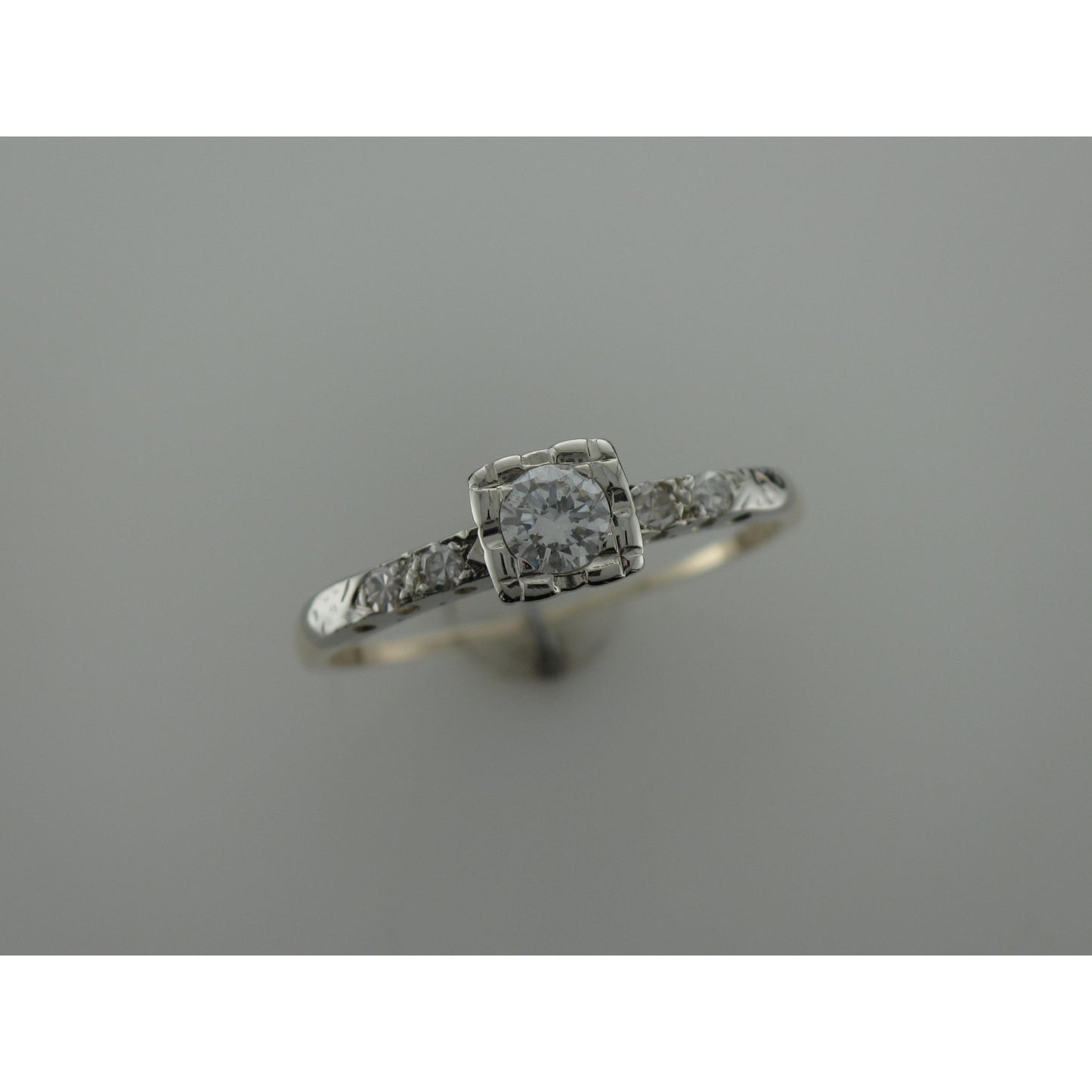 Vintage Two Tone Diamond Ring-Engagement Ring-Antique, Estate & Consignment-I don' know or see my size-hurdles-jewelry-boulder-colorado