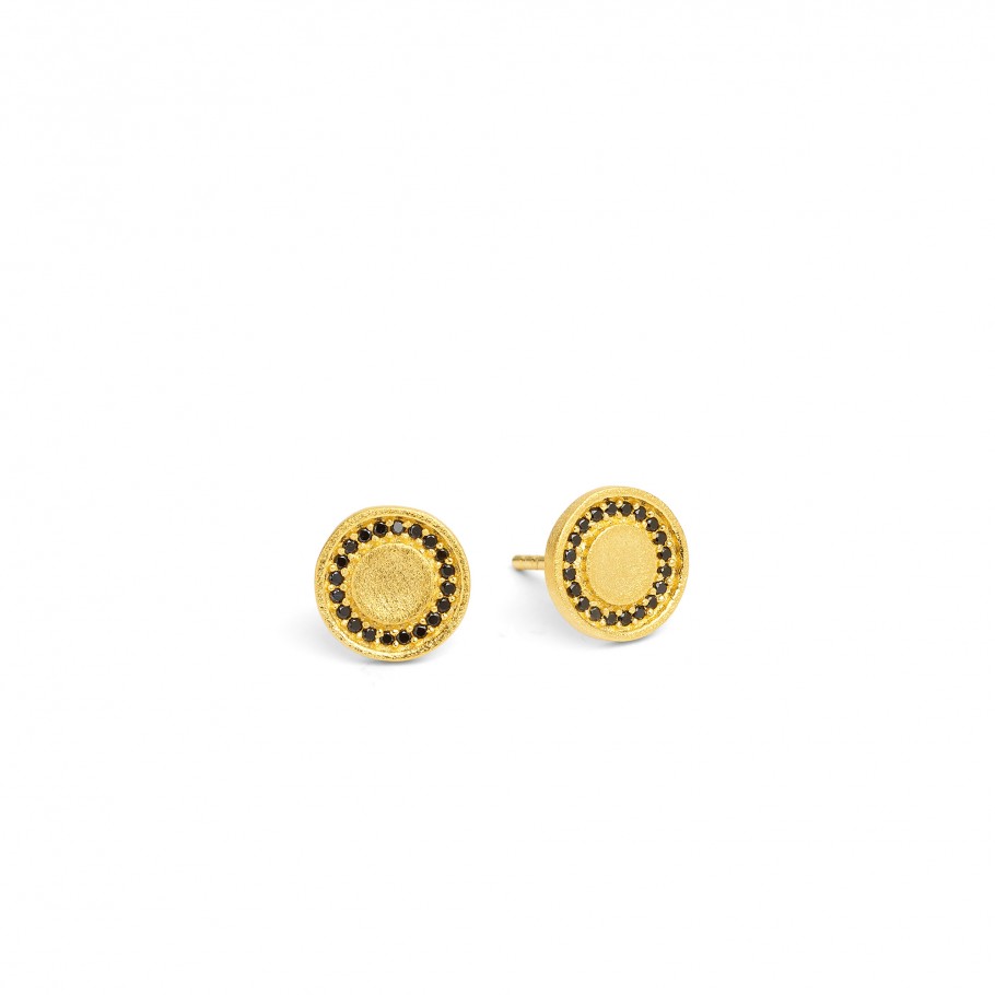 Cavi Spinel Stud Earrings-Earrings-Bernd Wolf-hurdles-jewelry-boulder-colorado