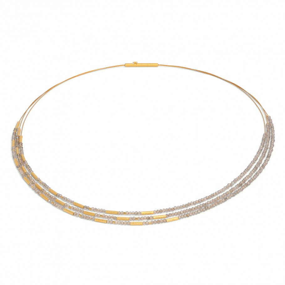 Clini Labradorite Necklace-Necklace-Bernd Wolf-hurdles-jewelry-boulder-colorado