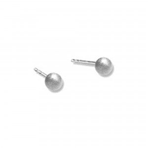 Kuge 6mm Silver Ball Earrings-Earrings-Bernd Wolf-hurdles-jewelry-boulder-colorado