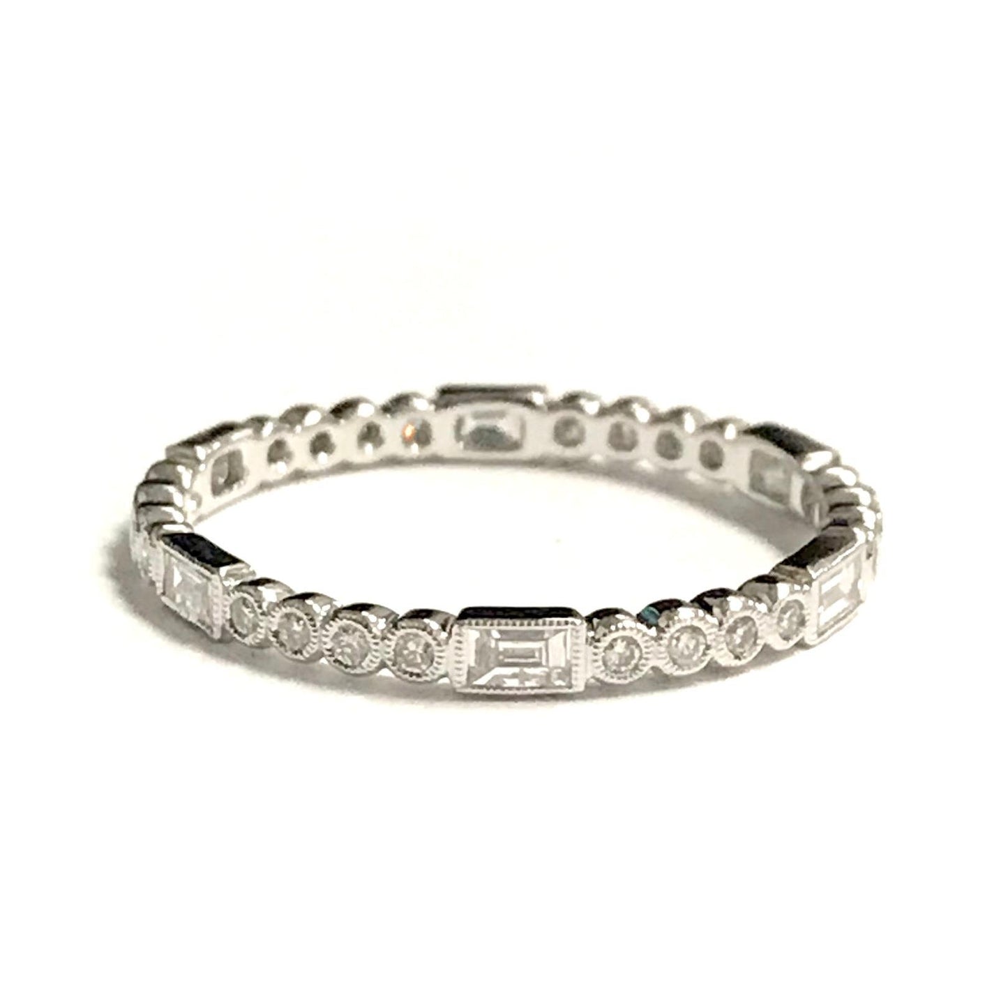 Baguette & Round Diamond Band-Band-Beverley K-I don' know or see my size-hurdles-jewelry-boulder-colorado
