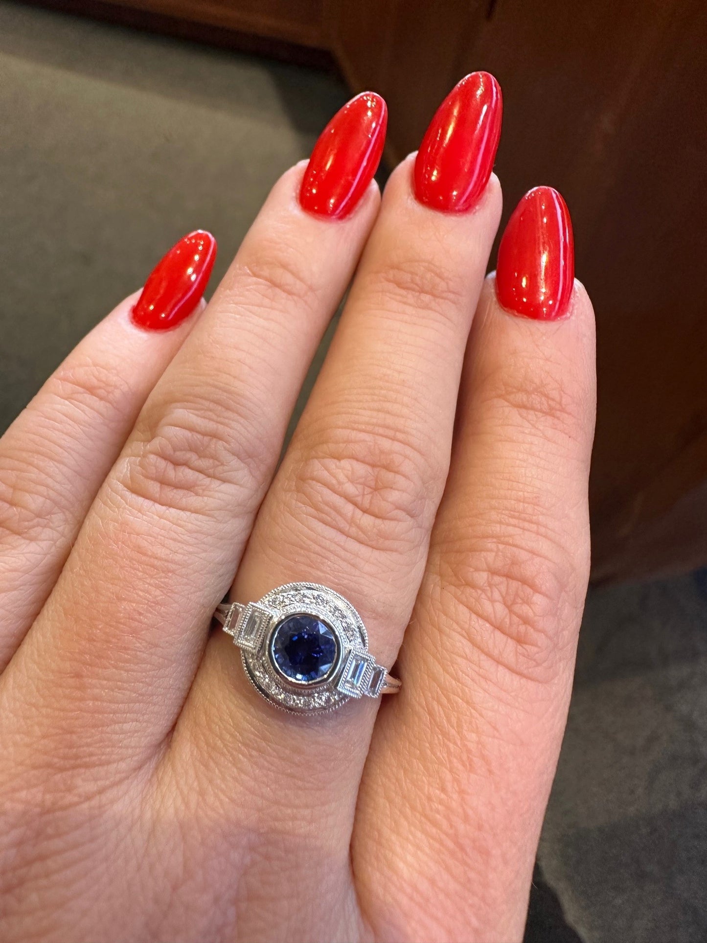 Diamond & Sapphire Ring-Ring-Beverley K-I don' know or see my size-hurdles-jewelry-boulder-colorado
