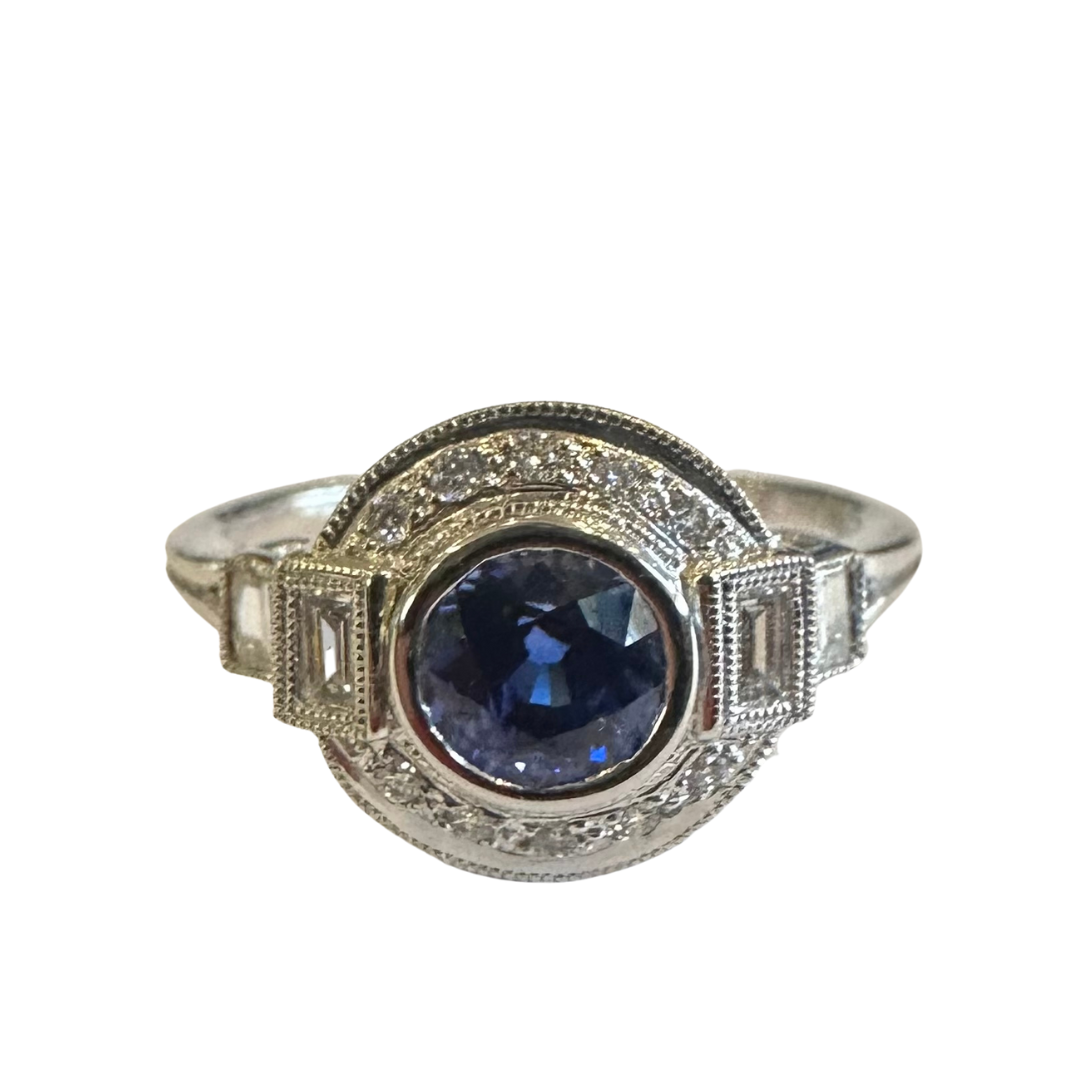 Diamond & Sapphire Ring-Ring-Beverley K-I don' know or see my size-hurdles-jewelry-boulder-colorado
