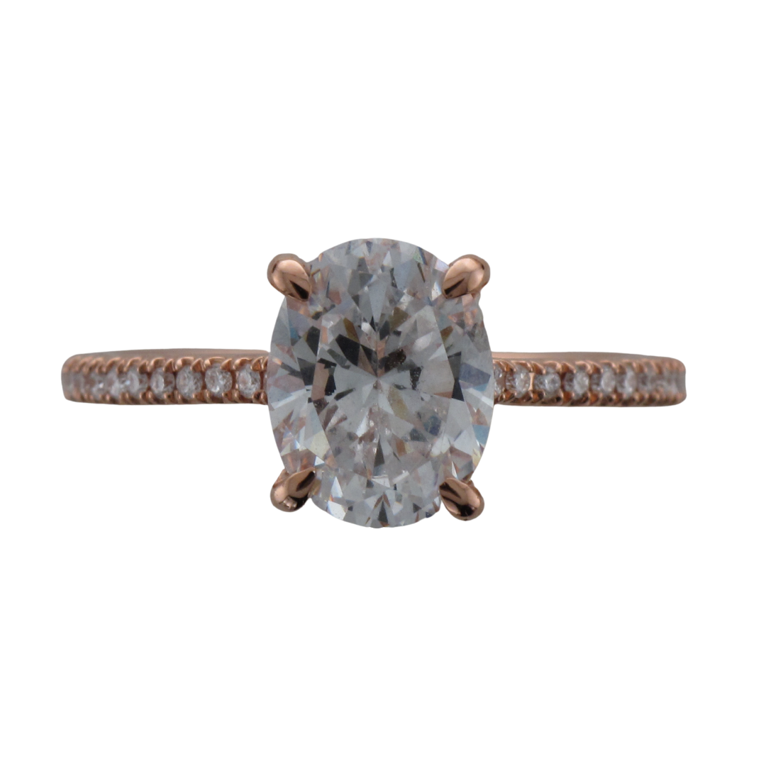 Oval Diamond Semi Mount Ring-Engagement Ring-Beverley K-I don' know or see my size-hurdles-jewelry-boulder-colorado