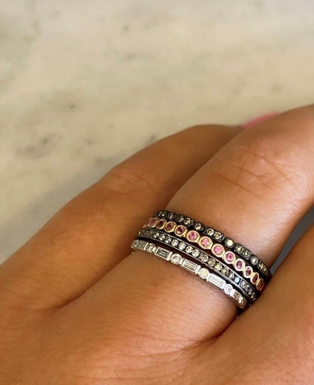 Pink Sapphire Bubble Band-Band-Beverley K-I don' know or see my size-hurdles-jewelry-boulder-colorado