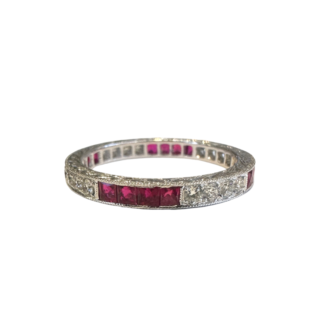 Ruby & Diamond Eternity Band-Band-Beverley K-I don' know or see my size-hurdles-jewelry-boulder-colorado